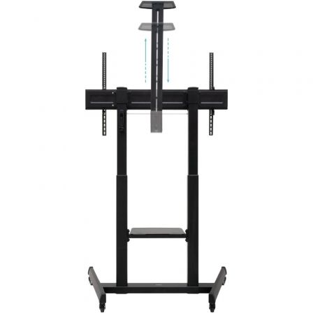 Soporte de suelo inclinable con ruedas tooq fs20406hm-b para tv de 60-100"/ hasta 120kg