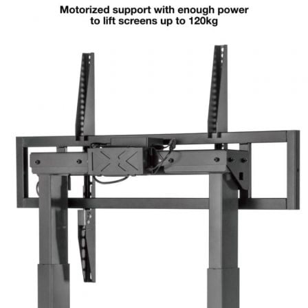 Soporte de suelo eléctrico con ruedas tooq fsm02-b para tv 55-100"/ hasta 120kg
