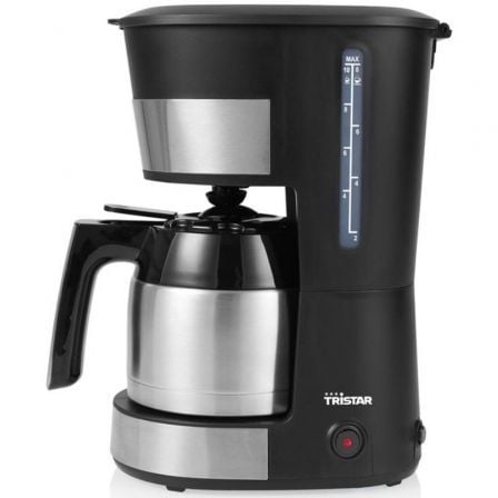 Cafetera de goteo tristar cm-1283/ 10 tazas/ negra y plata