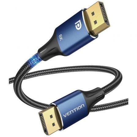 Cable vention hcelj/ displayport macho - displayport 8k macho/ 5m/ azul
