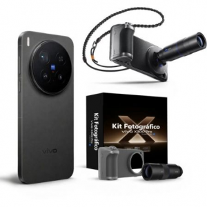 Smartphone vivo x300 pro 16gb/ 512gb/ 6.78"/ 5g/ negro + kit fotográfico vivo x300