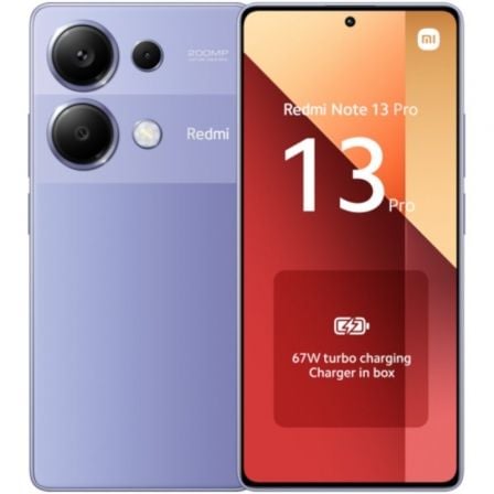 Smartphone xiaomi redmi note 13 pro nfc 8gb/ 256gb/ 6.67"/ purpura