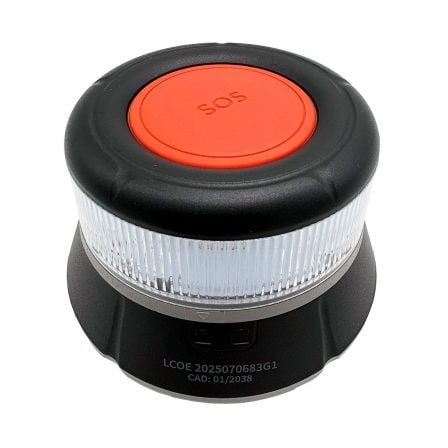 art_zte-luz-connected-e1-v16_3 Luz baliza de emergencia para coche zte e1 v16/ homologada/ base imantada/ geolocalizable/ funciona a pilas