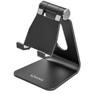 Soporte para smartphone/tablet aisens ms1pm-084/ negro