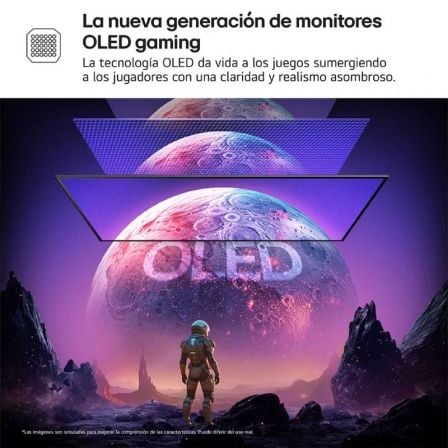 Monitor gaming ultrapanorámico lg ultragear 32gx850a-b 32"/ 4k/ 0.03ms/ 330hz/ oled/ regulable en altura/ negro