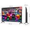 Televisor lg uhd 43ua74006lb 43"/ ultra hd 4k/ smart tv/ wifi