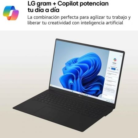 Portátil lg gram pro 16z90tr-e.ad88b intel core ultra 7-255h/ 32gb/ 1tb ssd/ geforce rtx 5050/ 16"/ win11
