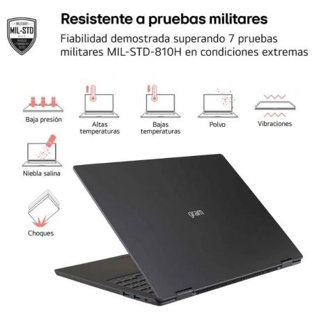 Portátil lg gram pro 16z90tr-e.ad88b intel core ultra 7-255h/ 32gb/ 1tb ssd/ geforce rtx 5050/ 16"/ win11
