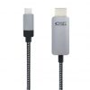 Cable conversor nanocable 10.15.5103/ usb tipo-c macho - hdmi macho/ 3m/ negro
