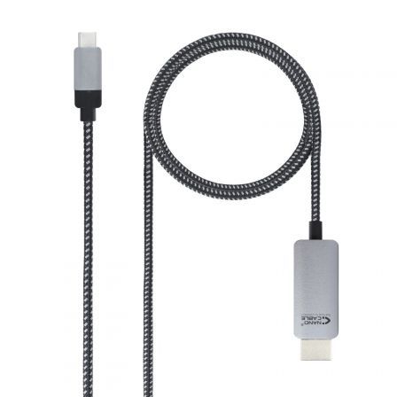 Cable conversor nanocable 10.15.5103/ usb tipo-c macho - hdmi macho/ 3m/ negro