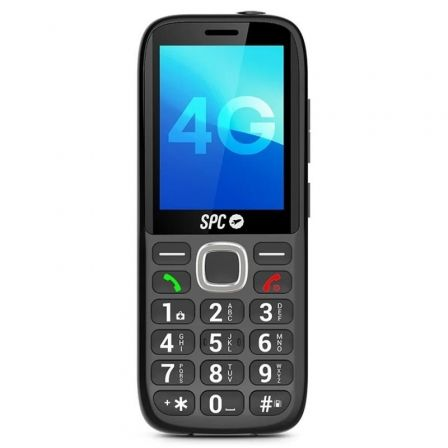Teléfono móvil spc fortune 2 max 4g para personas mayores/ negro