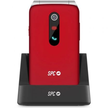 Teléfono móvil spc stella 3 para personas mayores/ 4g/ rojo