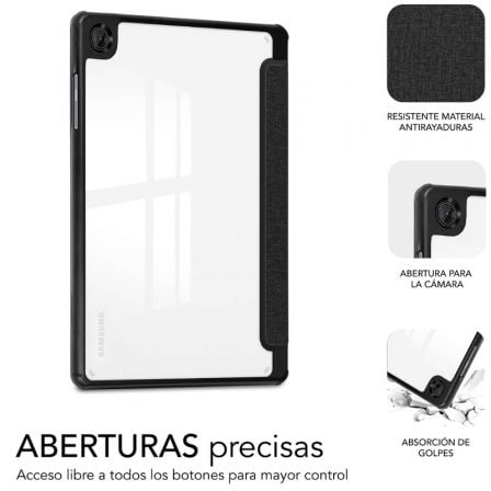 Funda subblim clear shock case para samsung a11+/ negra