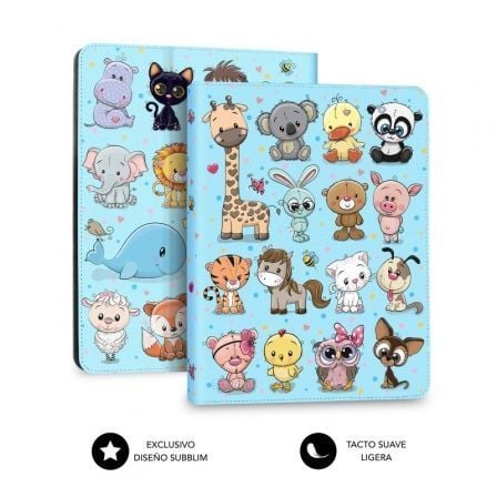 Funda subblim trendy case animals para tablets de 9.6"-11"
