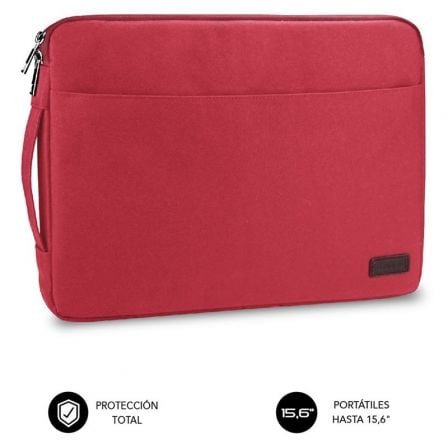 Funda subblim urban laptop sleeve para portátiles hasta 15.6"/ roja