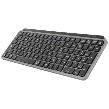 Teclado compacto inalámbrico por bluetooth mars gaming mk-silenkeys/ negro