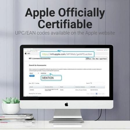 Cable usb 2.0 lightning vention labhg/ usb macho - lightning macho/ 1.5m/ gris