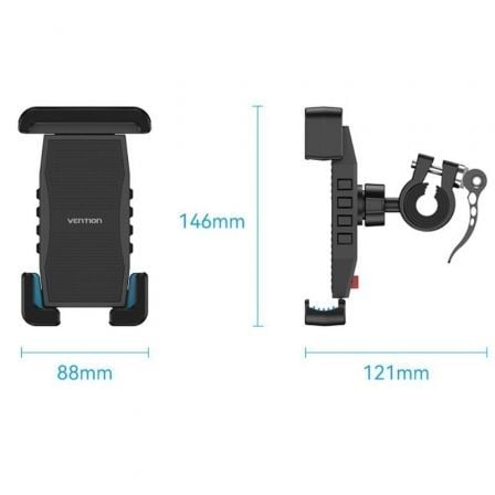Soporte de smartphone para bicicleta vention kcwb0/ negro