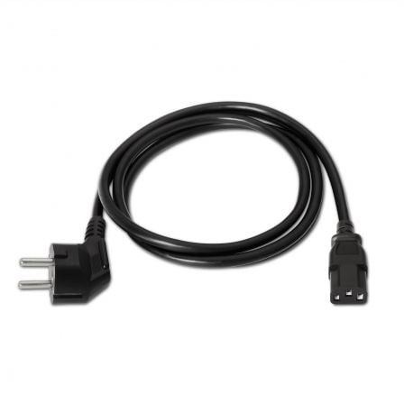 Cable alimentación aisens a132-0169/ cee(7-7) macho - c13 hembra/ hasta 1500w/ 5m/ negro