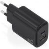Cargador de pared gan aisens a110-0978/ 1xusb tipo-c/ 1xusb/ 30w/ negro