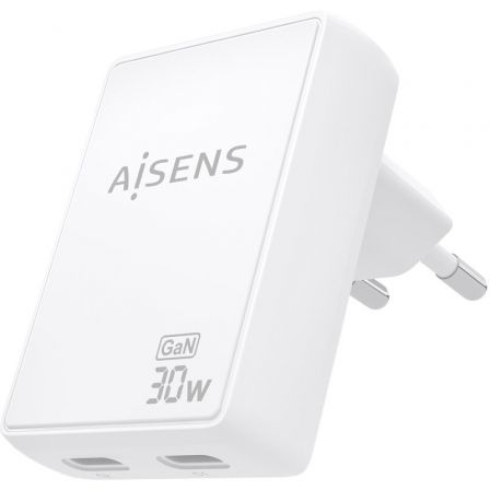 art_ais-carga-asch-30w2p075-w_2 Cargador de pared gan aisens asch-30w2p075-w/ 2xusb tipo-c/ 30w/ blanco
