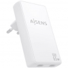 art_ais-carga-asch-65w2p077-w_1 Cargador de pared gan aisens asch-65w2p077-w/ 2xusb tipo-c/ 65w/ blanco