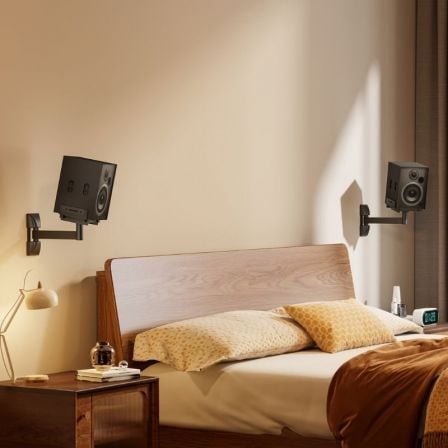 Soporte de pared giratorio/ inclinable aisens spk05u-421 para altavoces/ hasta 25kg