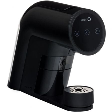 Cafetera de cápsulas delta q iconiq/ negra