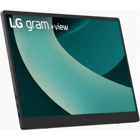 Monitor portátil lg gram +view 17mt70.asdwu 17"/ wqxga/ multimedia/ negro y plata