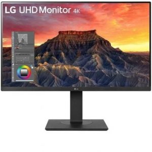 Monitor profesional lg 27bq65ub-b 27"/ 4k/ multimedia/ regulable en altura/ negro