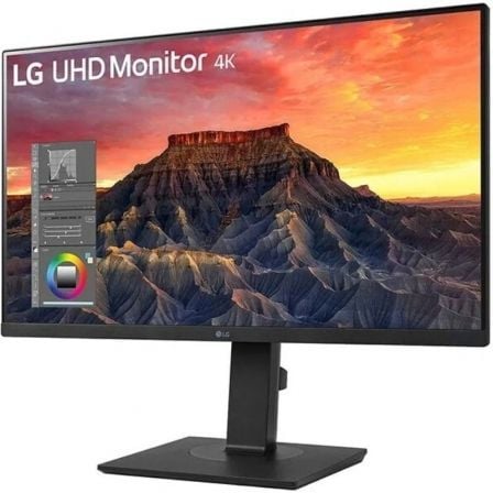 Monitor profesional lg 27bq65ub-b 27"/ 4k/ multimedia/ regulable en altura/ negro