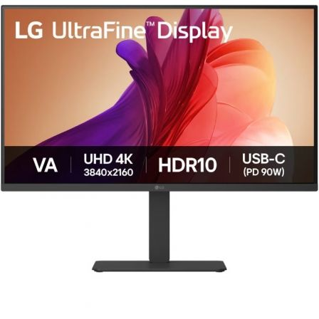 Monitor profesional lg ultrafine 32u720a-b 31.5"/ 4k/ multimedia/ regulable en altura/ negro