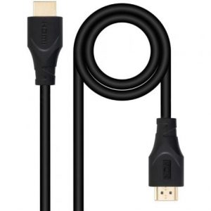 Cable HDMI 1.4 Nanocable 10.15.4701/ HDMI Macho - HDMI Macho/ 1m/ Negro