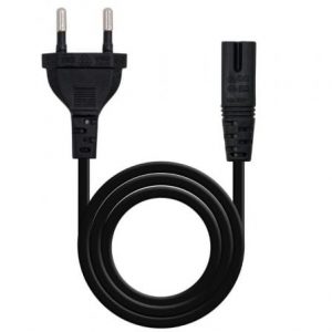 art_nan-cab-10-22-0402-l200_1 Cable alimentación forma 8 nanocable 10.22.0402-l200/ cee7/16 macho - c7 hembra/ 2m/ negro