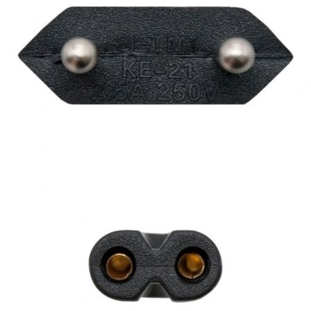 Cable alimentación forma 8 nanocable 10.22.0402-l300/ cee7/16 macho - c7 hembra/ 3m/ negro