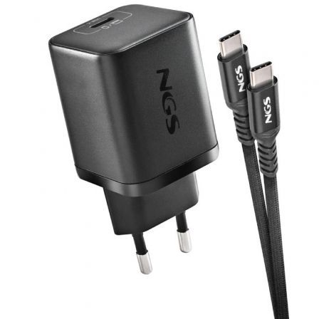 Cargador de portátil gan ngs bud65w-l para lenovo/ 1xusb tipo-c/ 65w/ automático/ 5 conectores/ voltaje 5-20v