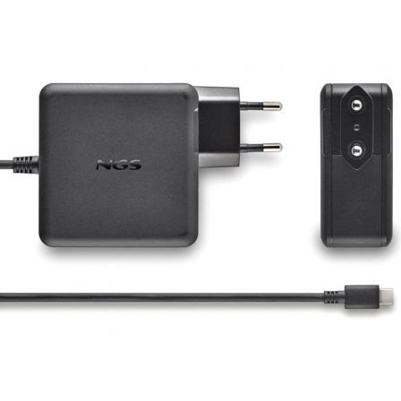 Cargador de portátil gan ngs gan100w-c usb tipo-c/ 100w/ automático