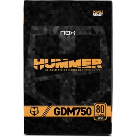 Fuente de Alimentación Nox Hummer GDM/ 750W/ Ventilador 12cm/ 80 Plus Gold