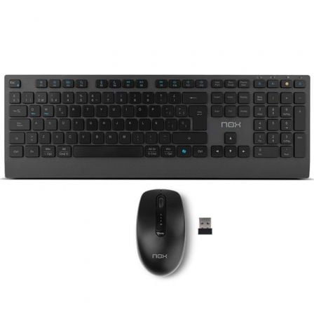 Teclado y ratón inalámbricos nox lite duo