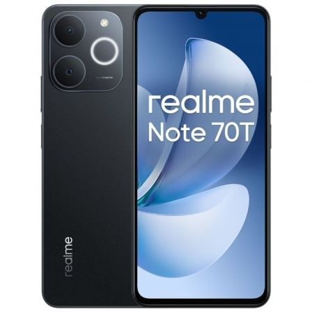 Smartphone Realme Note 70T 4GB/ 128GB/ 6.74"/ Negro Obsidiana