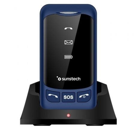 Teléfono Móvil Sunstech CELT25BL para Personas Mayores/ Azul