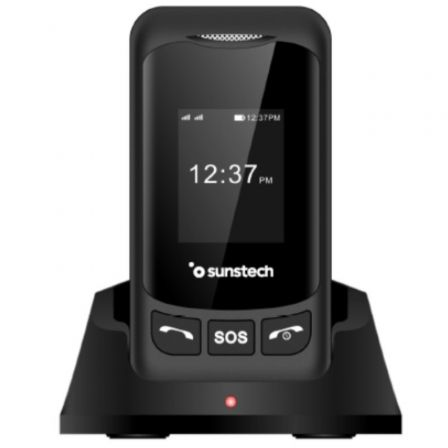 Teléfono Móvil Sunstech CELT26 para Personas Mayores/ Negro