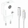 Cargador de Pared Tech One Tech TEC2222/ 1xUSB Tipo-C + Cable Lightning/ 20W/ Blanco