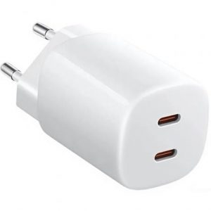 Cargador de Pared Xiaomi 45W Nano Turbo Charging Power Adapter/ 2xUSB Tipo-C/ 45W