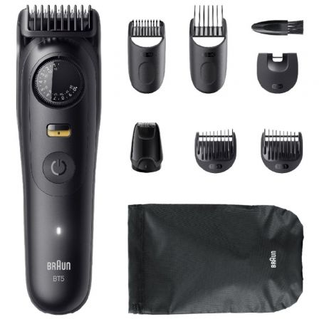 Afeitadora Braun BeardTrimmer Series 5 BT5560/ con Batería/ 8 Accesorios