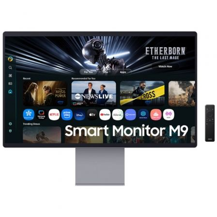 art_sam-m-s32fm900su_1 Smart Monitor Gaming Samsung M9 M90SF S32FM900SU 32"/ 4K/ 0.03ms/ 165Hz/ QD-OLED/ Multimedia/ Regulable en altura/ Smart TV/ Plata