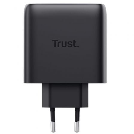 Cargador de Pared GaN Trust Maxo 65W 25525/ 2xUSB Tipo-C/ Incluye Cable USB Tipo-C/ 65W