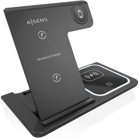 Base de carga Inalámbrica Aisens ASCH-15W3WC043-BK/ 15W