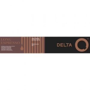 Cápsula Delta Delta Q-Long Espresso para cafeteras Delta/ Caja de 10
