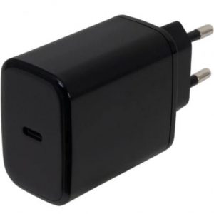 Cargador de Pared GaN Fonestar POWER-C-65/ 1xUSB Tipo-C/ 65W/ Negro